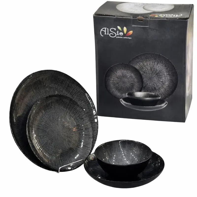 Servic a atable 24 pcs noir alsie A066060/B