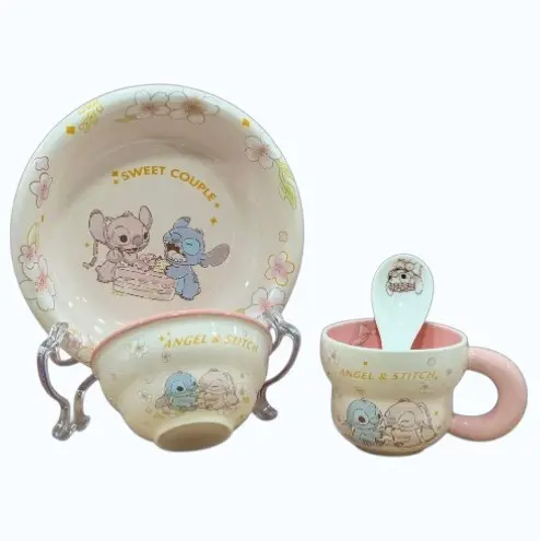 Service Enfant "Everyday Smile" – Stitch & Angel Sweet Couple